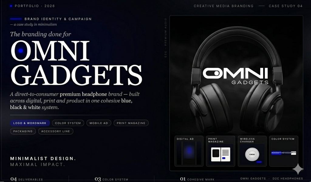 Branding – D2C Brand (Headphones & Gadgets) — Slide 1